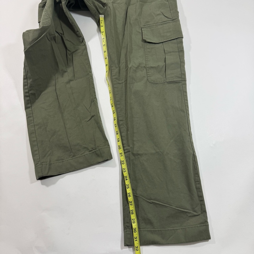 The Normal Brand James Canvas Cargo Trouser in Dusty Olive - Picture 10 of 11